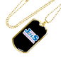 Jesus Is Christian Necklace Stainless Steel or 18k Gold Dog Tag 24" Chain-Express Your Love Gifts