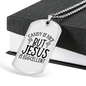 Jesus Is Eggcellent Christian Necklace Stainless Steel or 18k Gold Dog Tag 24" Chain-Express Your Love Gifts