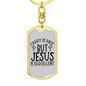 Jesus Is Eggcellent Keychain Stainless Steel or 18k Gold Dog Tag Keyring-Express Your Love Gifts