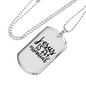 Jesus Is Essential Christian Necklace Stainless Steel or 18k Gold Dog Tag 24" Chain-Express Your Love Gifts