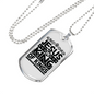 Jesus Is King Christian Necklace Stainless Steel or 18k Gold Dog Tag 24" Chain-Express Your Love Gifts