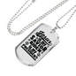 Jesus Is My Savior Christian Necklace Stainless Steel or 18k Gold Dog Tag 24" Chain-Express Your Love Gifts