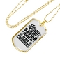 Jesus Is My Savior Christian Necklace Stainless Steel or 18k Gold Dog Tag 24" Chain-Express Your Love Gifts