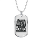 Jesus Is My Savior Christian Necklace Stainless Steel or 18k Gold Dog Tag 24" Chain-Express Your Love Gifts