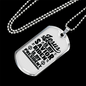 Jesus Is My Savior Christian Necklace Stainless Steel or 18k Gold Dog Tag 24" Chain-Express Your Love Gifts