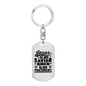 Jesus Is My Savior Keychain Stainless Steel or 18k Gold Dog Tag Keyring-Express Your Love Gifts
