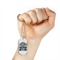 Jesus Is My Shepherd Christian Necklace Stainless Steel or 18k Gold Dog Tag 24" Chain-Express Your Love Gifts