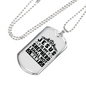 Jesus Is My Shepherd Christian Necklace Stainless Steel or 18k Gold Dog Tag 24" Chain-Express Your Love Gifts
