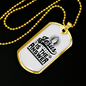 Jesus Is The Answer Christian Necklace Stainless Steel or 18k Gold Dog Tag 24" Chain-Express Your Love Gifts