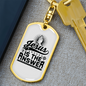 Jesus Is The Answer Keychain Stainless Steel or 18k Gold Dog Tag Keyring-Express Your Love Gifts