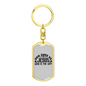 Jesus Is The Way Keychain Stainless Steel or 18k Gold Dog Tag Keyring-Express Your Love Gifts