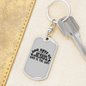 Jesus Is The Way Keychain Stainless Steel or 18k Gold Dog Tag Keyring-Express Your Love Gifts