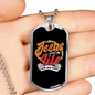 Jesus Life Christian Necklace Stainless Steel or 18k Gold Dog Tag 24" Chain-Express Your Love Gifts