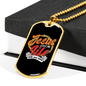 Jesus Life Christian Necklace Stainless Steel or 18k Gold Dog Tag 24" Chain-Express Your Love Gifts