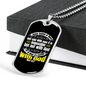 Jesus Looked At Them Christian Necklace Stainless Steel or 18k Gold Dog Tag 24" Chain-Express Your Love Gifts