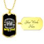 Jesus Looked At Them Christian Necklace Stainless Steel or 18k Gold Dog Tag 24" Chain-Express Your Love Gifts