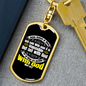 Jesus Looked At Them Mark 10:27 Keychain Stainless Steel or 18k Gold Dog Tag Keyring-Express Your Love Gifts