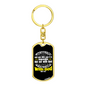 Jesus Looked At Them Mark 10:27 Keychain Stainless Steel or 18k Gold Dog Tag Keyring-Express Your Love Gifts