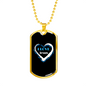 Jesus Love Christian Necklace Stainless Steel or 18k Gold Dog Tag 24" Chain-Express Your Love Gifts