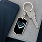 Jesus Love Keychain Stainless Steel or 18k Gold Dog Tag Keyring-Express Your Love Gifts