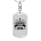 Jesus Love You Crosses Keychain Stainless Steel or 18k Gold Dog Tag Keyring-Express Your Love Gifts