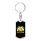 Jesus Loves Bitcoin Black Crypto Keychain Stainless Steel or 18k Gold Dog Tag Keyring-Express Your Love Gifts