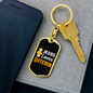 Jesus Loves Bitcoin Crypto Keychain Stainless Steel or 18k Gold Dog Tag Keyring-Express Your Love Gifts
