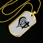 Jesus Loves Hot Miss Christian Necklace Stainless Steel or 18k Gold Dog Tag 24" Chain-Express Your Love Gifts