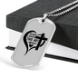 Jesus Loves Hot Miss Christian Necklace Stainless Steel or 18k Gold Dog Tag 24" Chain-Express Your Love Gifts