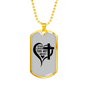 Jesus Loves Hot Miss Christian Necklace Stainless Steel or 18k Gold Dog Tag 24" Chain-Express Your Love Gifts