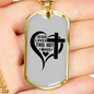 Jesus Loves Hot Miss Christian Necklace Stainless Steel or 18k Gold Dog Tag 24" Chain-Express Your Love Gifts