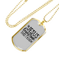 Jesus Loves Me I Know Christian Necklace Stainless Steel or 18k Gold Dog Tag 24" Chain-Express Your Love Gifts