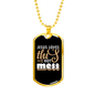 Jesus Loves This Christian Necklace Stainless Steel or 18k Gold Dog Tag 24" Chain-Express Your Love Gifts