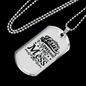 Jesus Loves This Hot Mess Christian Necklace Stainless Steel or 18k Gold Dog Tag 24" Chain-Express Your Love Gifts