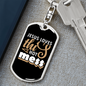 Jesus Loves This Hot Mess Keychain Stainless Steel or 18k Gold Dog Tag Keyring-Express Your Love Gifts