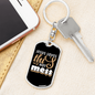 Jesus Loves This Hot Mess Keychain Stainless Steel or 18k Gold Dog Tag Keyring-Express Your Love Gifts