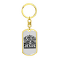 Jesus Loves You More Keychain Stainless Steel or 18k Gold Dog Tag Keyring-Express Your Love Gifts