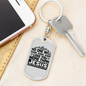 Jesus Loves You More Keychain Stainless Steel or 18k Gold Dog Tag Keyring-Express Your Love Gifts