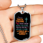 Jesus Lovin Christian Necklace Stainless Steel or 18k Gold Dog Tag 24" Chain-Express Your Love Gifts