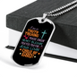 Jesus Lovin Christian Necklace Stainless Steel or 18k Gold Dog Tag 24" Chain-Express Your Love Gifts