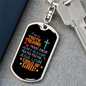Jesus Lovin Keychain Stainless Steel or 18k Gold Dog Tag Keyring-Express Your Love Gifts