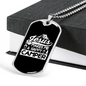 Jesus Makes Happy Camper Christian Necklace Stainless Steel or 18k Gold Dog Tag 24" Chain-Express Your Love Gifts