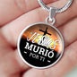 Jesus Murio Por Ti Circle Necklace Stainless Steel or 18k Gold 18-22"-Express Your Love Gifts