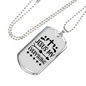 Jesus My Everything Christian Necklace Stainless Steel or 18k Gold Dog Tag 24" Chain-Express Your Love Gifts
