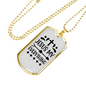 Jesus My Everything Christian Necklace Stainless Steel or 18k Gold Dog Tag 24" Chain-Express Your Love Gifts