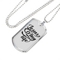 Jesus My Life Christian Necklace Stainless Steel or 18k Gold Dog Tag 24" Chain-Express Your Love Gifts