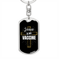 Jesus My Vaccine Keychain Stainless Steel or 18k Gold Dog Tag Keyring-Express Your Love Gifts