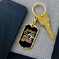 Jesus On Faith Brown Keychain Stainless Steel or 18k Gold Dog Tag Keyring-Express Your Love Gifts
