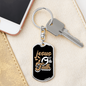 Jesus On Faith Brown Keychain Stainless Steel or 18k Gold Dog Tag Keyring-Express Your Love Gifts