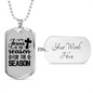 Jesus Reason For Season Christian Necklace Stainless Steel or 18k Gold Dog Tag 24" Chain-Express Your Love Gifts